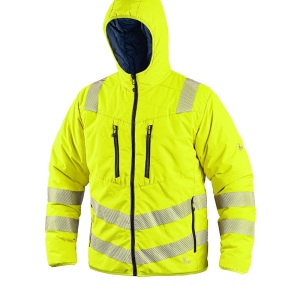Veste de travail matelassée réversible Hiver haute visibilité Homme CXS 2