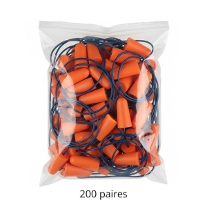 Bouchons d?oreille par lot de 200 paires CXS 3