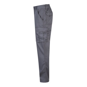 VL LUGH. Pantalon stretch, multipoches (240g/m²) en coton (46%), EME (38%) et polyester (16%) 38