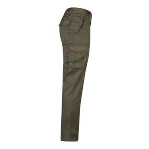 VL LUGH. Pantalon stretch, multipoches (240g/m²) en coton (46%), EME (38%) et polyester (16%) 54