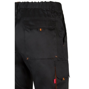 VL HYPNOS. Pantalon sergé, bicolore, multipoches (200g/m²), en coton (35%) et polyester (65%) 30