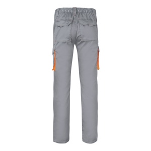 VL HYPNOS. Pantalon sergé, bicolore, multipoches (200g/m²), en coton (35%) et polyester (65%) 36