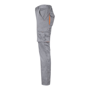 VL HYPNOS. Pantalon sergé, bicolore, multipoches (200g/m²), en coton (35%) et polyester (65%) 37