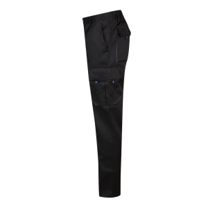 VL HYPNOS. Pantalon sergé, bicolore, multipoches (200g/m²), en coton (35%) et polyester (65%) 42