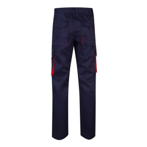 VL HYPNOS. Pantalon sergé, bicolore, multipoches (200g/m²), en coton (35%) et polyester (65%) 46