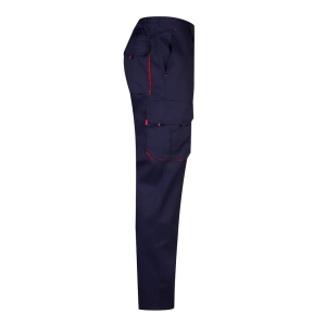 VL HYPNOS. Pantalon sergé, bicolore, multipoches (200g/m²), en coton (35%) et polyester (65%) 48