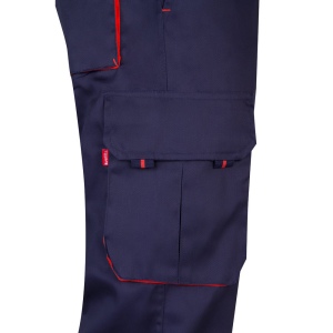 VL HYPNOS. Pantalon sergé, bicolore, multipoches (200g/m²), en coton (35%) et polyester (65%) 49