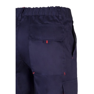 VL HYPNOS. Pantalon sergé, bicolore, multipoches (200g/m²), en coton (35%) et polyester (65%) 50