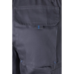 VL HYPNOS. Pantalon sergé, bicolore, multipoches (200g/m²), en coton (35%) et polyester (65%) 55