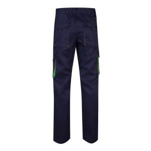 VL HYPNOS. Pantalon sergé, bicolore, multipoches (200g/m²), en coton (35%) et polyester (65%) 61