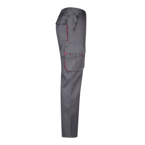 VL HYPNOS. Pantalon sergé, bicolore, multipoches (200g/m²), en coton (35%) et polyester (65%) 68