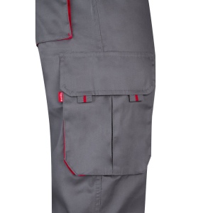 VL HYPNOS. Pantalon sergé, bicolore, multipoches (200g/m²), en coton (35%) et polyester (65%) 69