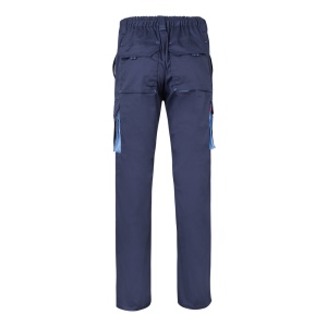 VL HYPNOS. Pantalon sergé, bicolore, multipoches (200g/m²), en coton (35%) et polyester (65%) 75