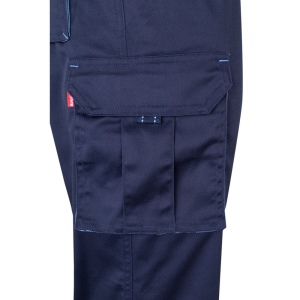 VL HYPNOS. Pantalon sergé, bicolore, multipoches (200g/m²), en coton (35%) et polyester (65%) 78