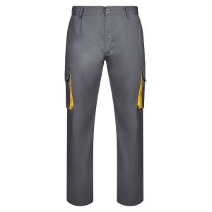 VL HYPNOS. Pantalon sergé, bicolore, multipoches (200g/m²), en coton (35%) et polyester (65%) 4