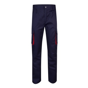 VL HYPNOS. Pantalon sergé, bicolore, multipoches (200g/m²), en coton (35%) et polyester (65%) 9