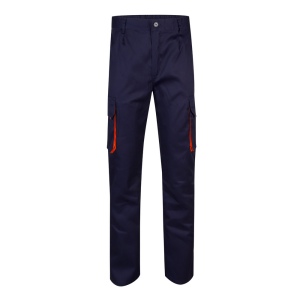 VL HYPNOS. Pantalon sergé, bicolore, multipoches (200g/m²), en coton (35%) et polyester (65%) 6