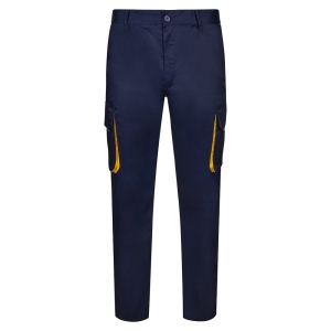 VL HYPNOS. Pantalon sergé, bicolore, multipoches (200g/m²), en coton (35%) et polyester (65%) 3