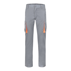 VL HYPNOS. Pantalon sergé, bicolore, multipoches (200g/m²), en coton (35%) et polyester (65%) 7