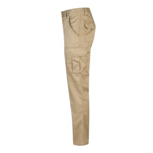 VL PAN. Pantalon stretch, multipoches (290g/m²), en coton (46%), EME (38%) et polyester (16%) 40