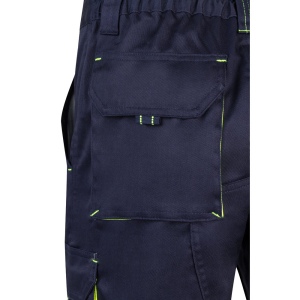 VL HEMERA. Bermuda stretch bicolore, multipoches (240g/m²), en coton (46%), EME (38%) et polyester (16%) 17