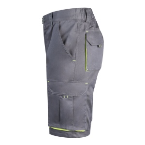 VL HEMERA. Bermuda stretch bicolore, multipoches (240g/m²), en coton (46%), EME (38%) et polyester (16%) 19