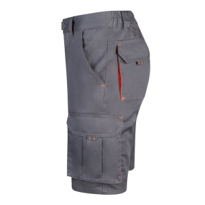 VL HEMERA. Bermuda stretch bicolore, multipoches (240g/m²), en coton (46%), EME (38%) et polyester (16%) 34
