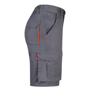 VL HEMERA. Bermuda stretch bicolore, multipoches (240g/m²), en coton (46%), EME (38%) et polyester (16%) 35