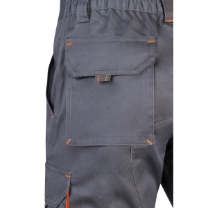 VL HEMERA. Bermuda stretch bicolore, multipoches (240g/m²), en coton (46%), EME (38%) et polyester (16%) 37