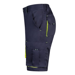 VL HEMERA. Bermuda stretch bicolore, multipoches (240g/m²), en coton (46%), EME (38%) et polyester (16%) 14