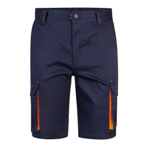 VL HEMERA. Bermuda stretch bicolore, multipoches (240g/m²), en coton (46%), EME (38%) et polyester (16%) 6