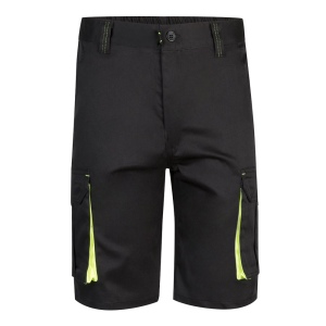 VL HEMERA. Bermuda stretch bicolore, multipoches (240g/m²), en coton (46%), EME (38%) et polyester (16%) 2