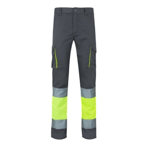 VL ZEUS LARGE. Pantalon stretch multipoches bicolore (240g/m²), en coton (46%), EME (38%) et polyester (16%) 3