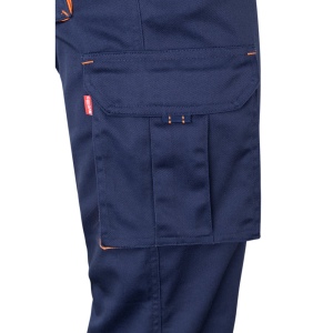VL FIDES. Pantalon stretch bicolore, multipoches (240g/m²), en coton (46%), EME (38%) et polyester (16%) 28