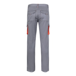VL FIDES. Pantalon stretch bicolore, multipoches (240g/m²), en coton (46%), EME (38%) et polyester (16%) 30