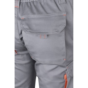 VL FIDES. Pantalon stretch bicolore, multipoches (240g/m²), en coton (46%), EME (38%) et polyester (16%) 34