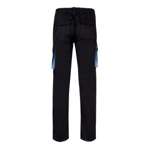 VL FIDES. Pantalon stretch bicolore, multipoches (240g/m²), en coton (46%), EME (38%) et polyester (16%) 35