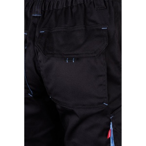 VL FIDES. Pantalon stretch bicolore, multipoches (240g/m²), en coton (46%), EME (38%) et polyester (16%) 39
