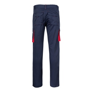 VL FIDES. Pantalon stretch bicolore, multipoches (240g/m²), en coton (46%), EME (38%) et polyester (16%) 40