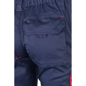 VL FIDES. Pantalon stretch bicolore, multipoches (240g/m²), en coton (46%), EME (38%) et polyester (16%) 44