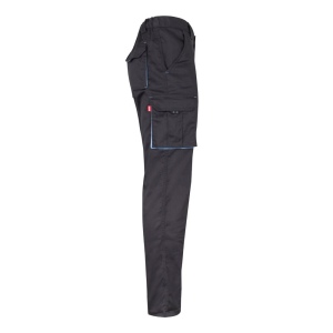 VL FIDES. Pantalon stretch bicolore, multipoches (240g/m²), en coton (46%), EME (38%) et polyester (16%) 47