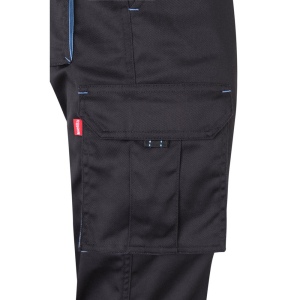 VL FIDES. Pantalon stretch bicolore, multipoches (240g/m²), en coton (46%), EME (38%) et polyester (16%) 48