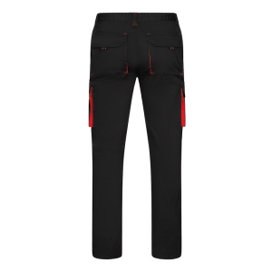 VL FIDES. Pantalon stretch bicolore, multipoches (240g/m²), en coton (46%), EME (38%) et polyester (16%) 50