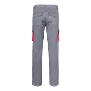 VL FIDES. Pantalon stretch bicolore, multipoches (240g/m²), en coton (46%), EME (38%) et polyester (16%) 54