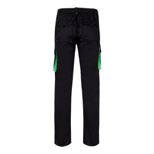 VL FIDES. Pantalon stretch bicolore, multipoches (240g/m²), en coton (46%), EME (38%) et polyester (16%) 59
