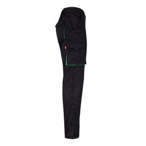 VL FIDES. Pantalon stretch bicolore, multipoches (240g/m²), en coton (46%), EME (38%) et polyester (16%) 61