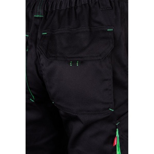 VL FIDES. Pantalon stretch bicolore, multipoches (240g/m²), en coton (46%), EME (38%) et polyester (16%) 63