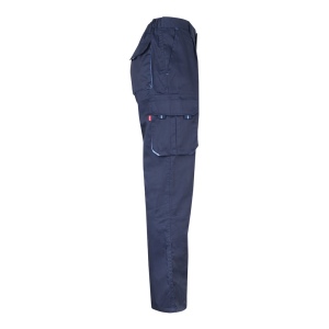 VL FIDES. Pantalon stretch bicolore, multipoches (240g/m²), en coton (46%), EME (38%) et polyester (16%) 66