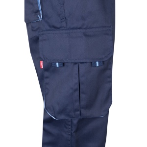 VL FIDES. Pantalon stretch bicolore, multipoches (240g/m²), en coton (46%), EME (38%) et polyester (16%) 67