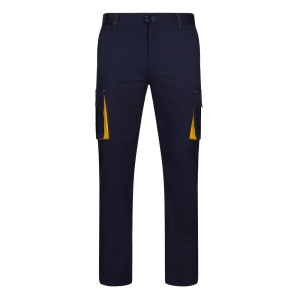 VL FIDES. Pantalon stretch bicolore, multipoches (240g/m²), en coton (46%), EME (38%) et polyester (16%) 3